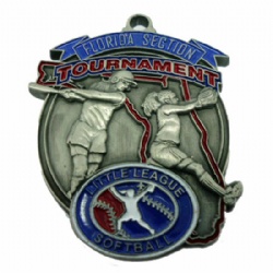 3D Softball Medal