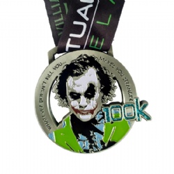 Cut-out Medal with Glitter, Zinc Alloy Diecast Medal,