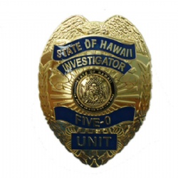Five-0 badge State of Hawaii Investigator