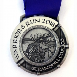 Antique Silver Run Medal